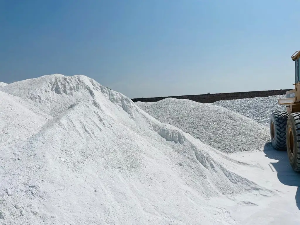 Afghan talc powder pile