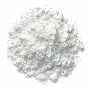Close-up talc mineral texture on a white background