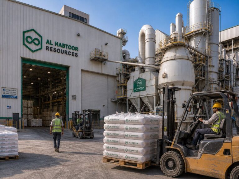 habtoor resources warehouse forklift loading pallet